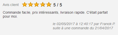 avis client 5/5